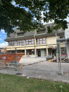 Rathaus während der Umbauarbeiten
