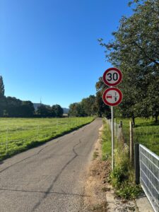 Tempo 30 auf der Straße Im Breil zwischen Geroldsmühle und Ehrenstetten