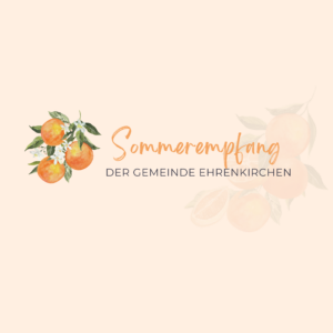 Grafik zum Sommerempfang der Gemeinde Ehrenkirchen mit Blumenmotiv